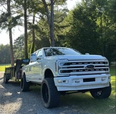 Gentry Landworks work truck and equipment trailer